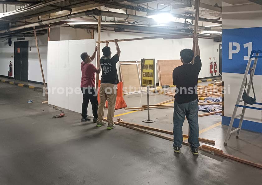 Jasa Konstruksi Pembuatan Partisi Hoarding di Jabodetabek